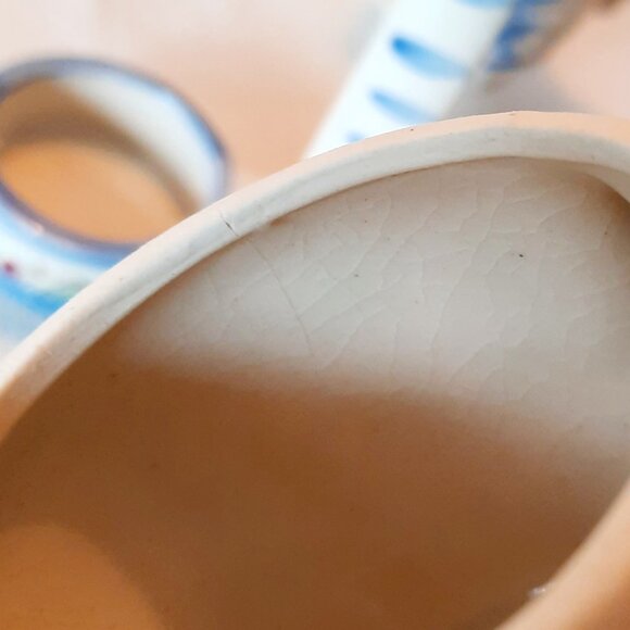 Vintage Nasco Blue Rooster Creamer and Sugar Bowl Set - Picture 8 of 8